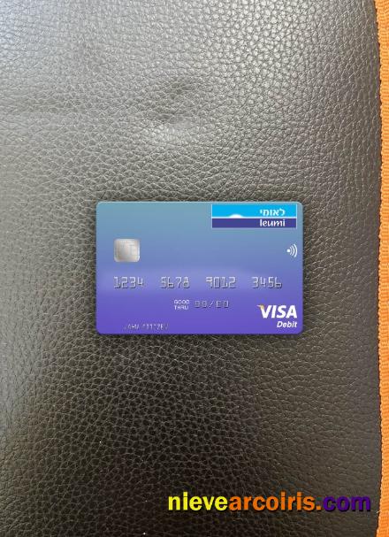 Israel Bank Leumi visa debit card photolook